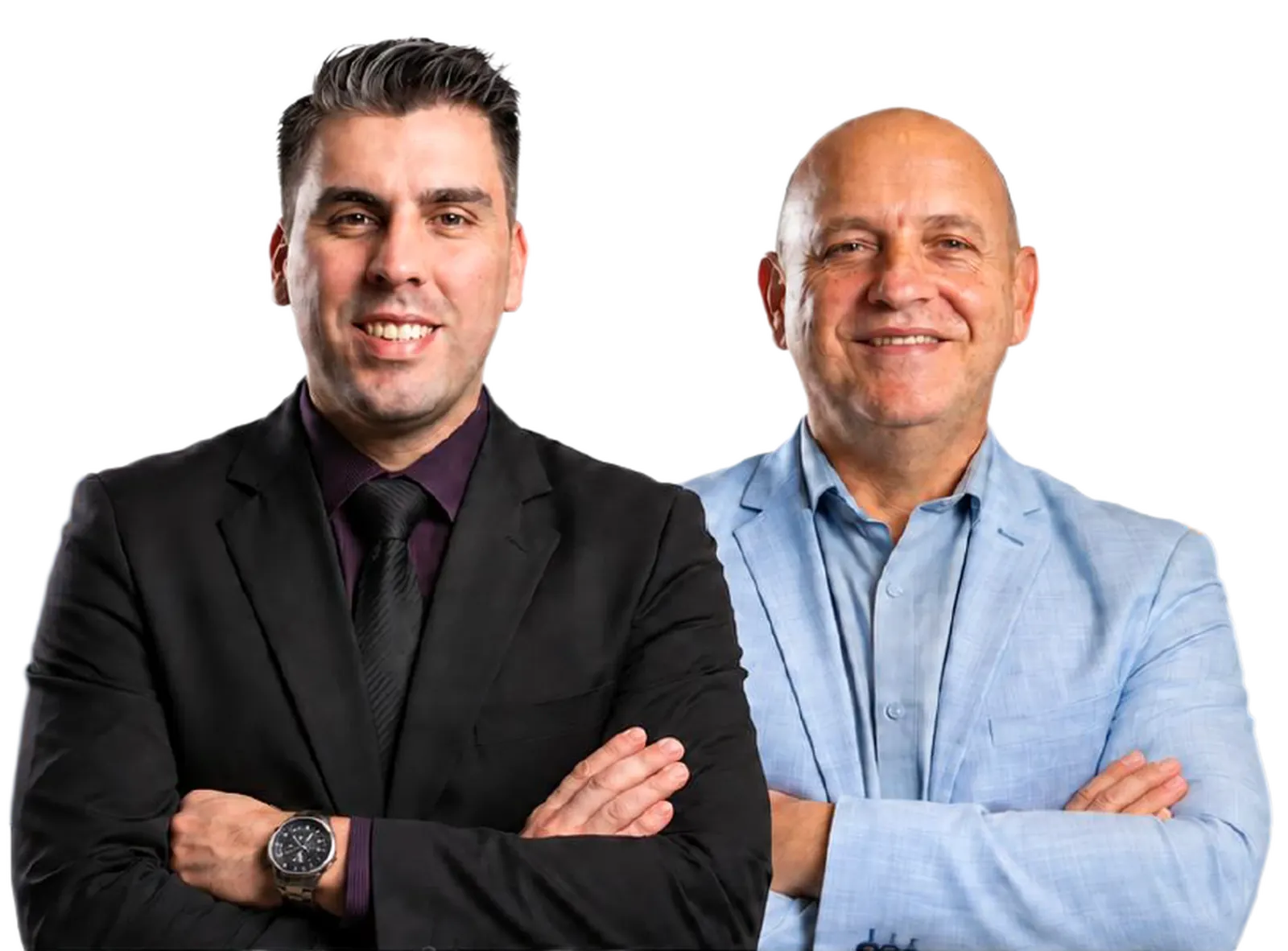 Claudinei Ritter e Dr. Lourival Gonçalves, fundadores da BluAnt